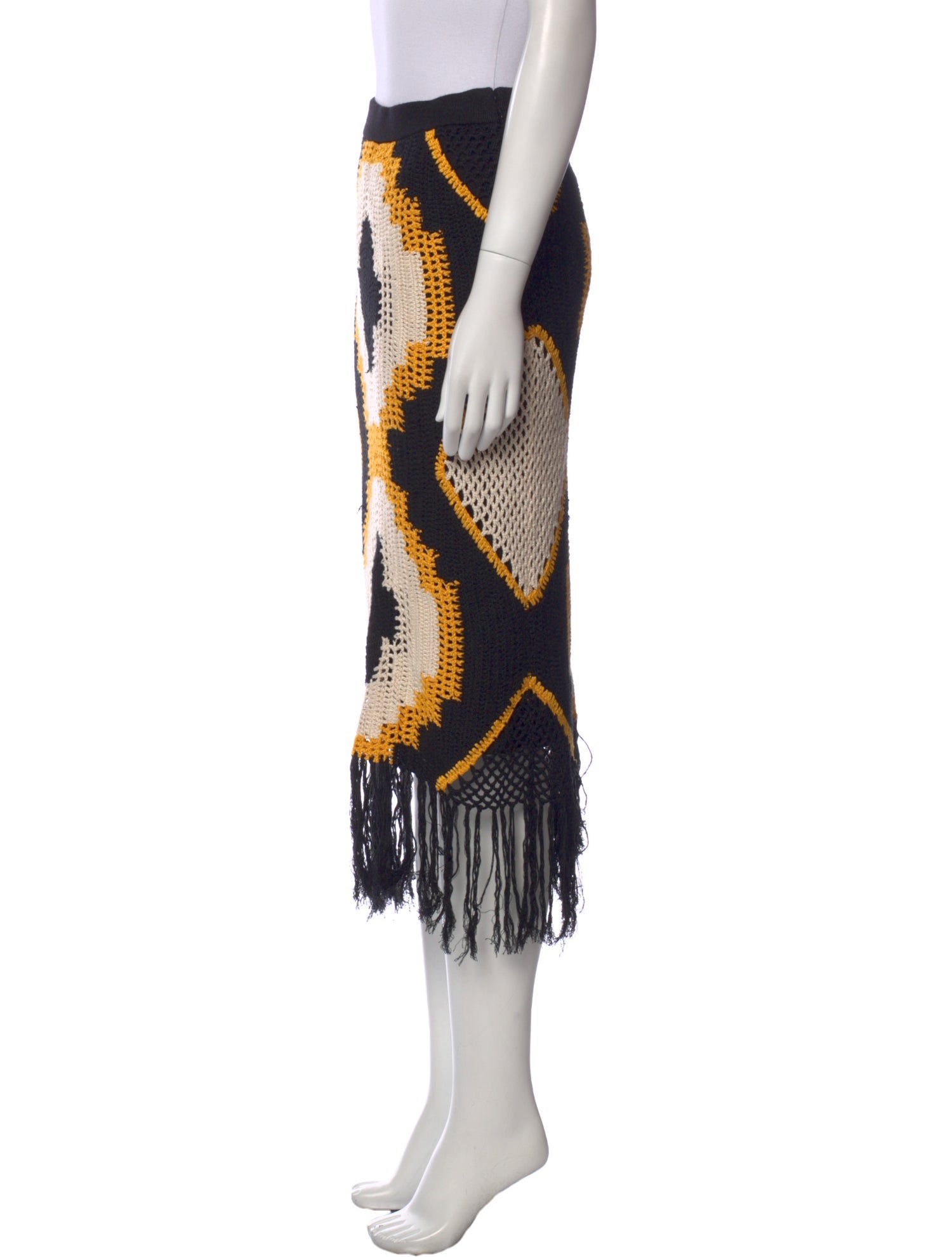 Mariacher Printed Midi Length Skirt